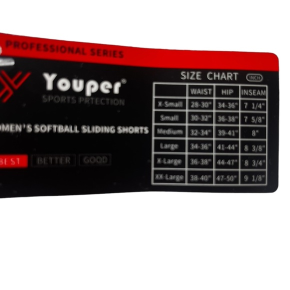 Youper Women’s Softball Sliding Shorts. Compression NWT. - Picture 7 of 8